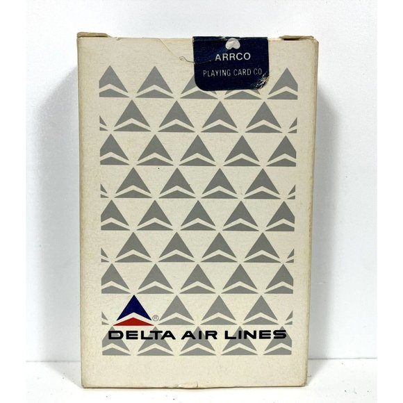 Unknown | Toys | Vintage Delta Airlines Sealed Souvenir Advertising Logo  Playing Cards Arrco Co | Poshmark